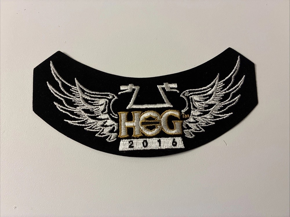 HARLEY DAVIDSON MOTORCYCLE OWNERS GROUP HOG 2016 JACKET VEST EMBROIDERED PATCH