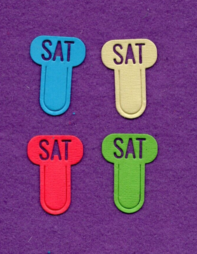 CLIP SATURDAY die cuts scrapbook cards