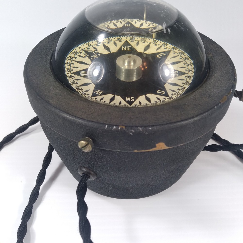 Unique VTG Dirigo Marine Nautical Compass Seattle USA , Case Mount Night Light