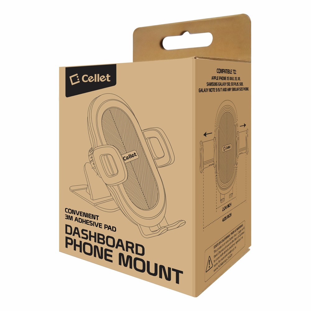 Dashboard Mount, Phone Holder for Car Dashboard Mount for iPhone & Smartphone