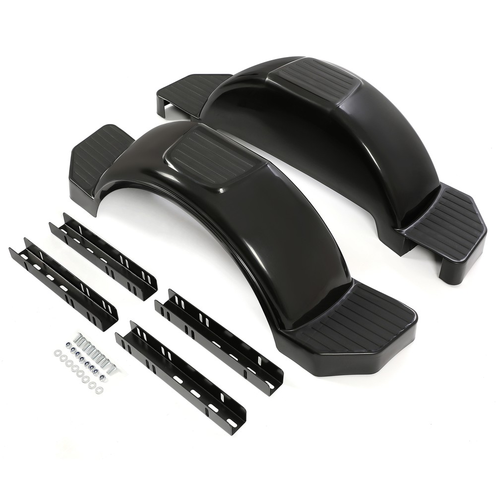 SET OF 2 (TWO) SINGLE AXLE TRAILER FENDERS FOR 13" WHEELS TIRES SKIRT BOAT