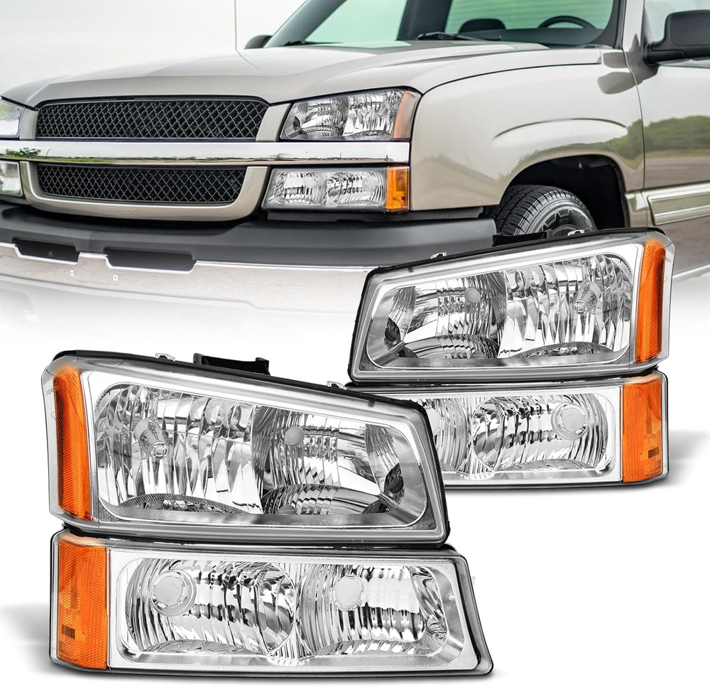 Headlight sembly for 2003 2004 2005 2006 Chevy Silverado/ 03 04 05 06 Avalanche