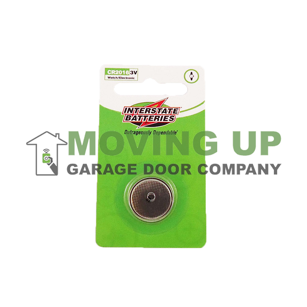 Interstate CR2016 3V Lithium Battery Garage Door Opener
