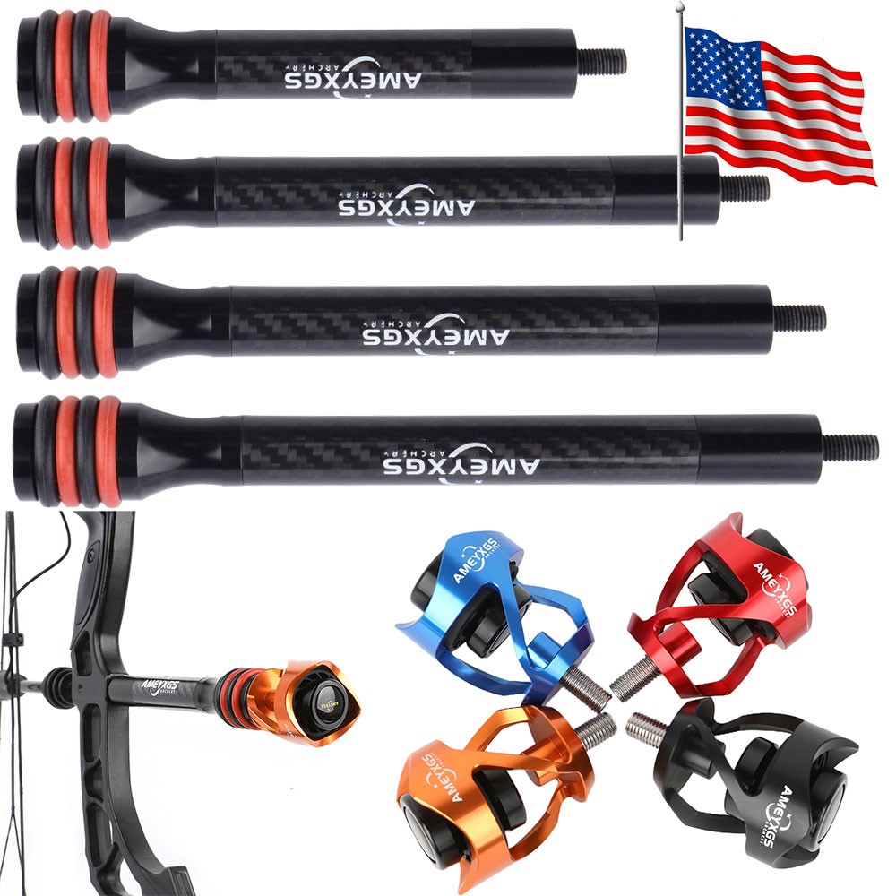 Archery Shock Absorber Compound Bow Stabilizer Carbon Balance Bar Hunting Target