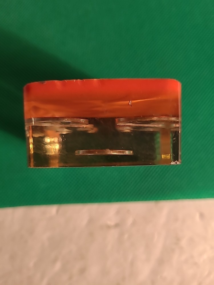 VINTAGE 1973's FLOATING PENNIES IN A CUBE. 9- Pennies