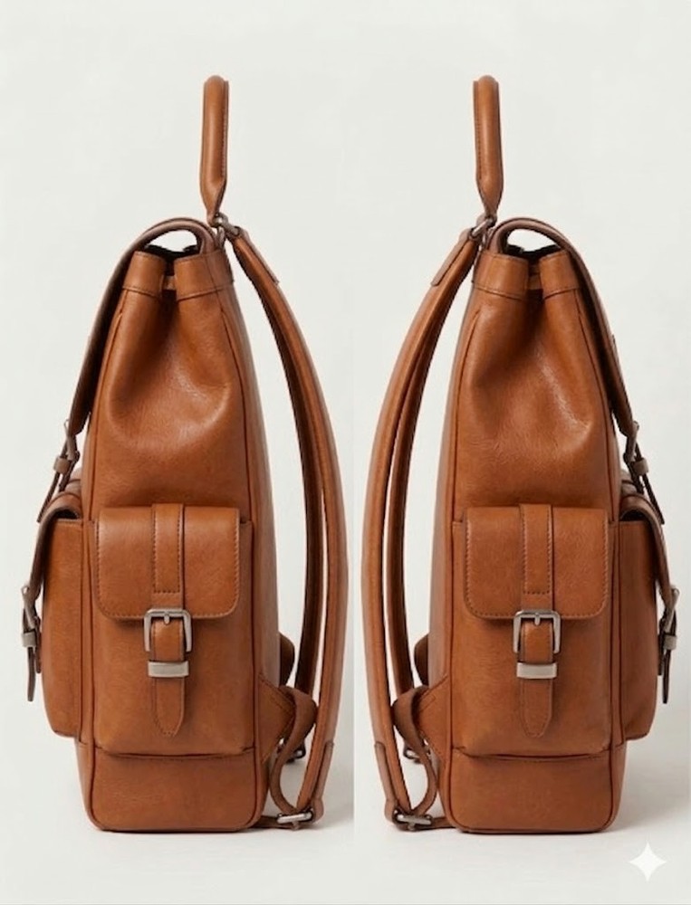 Luxury Handcrafted genuine Leather Backpack - Premium Bespoke Rucksack