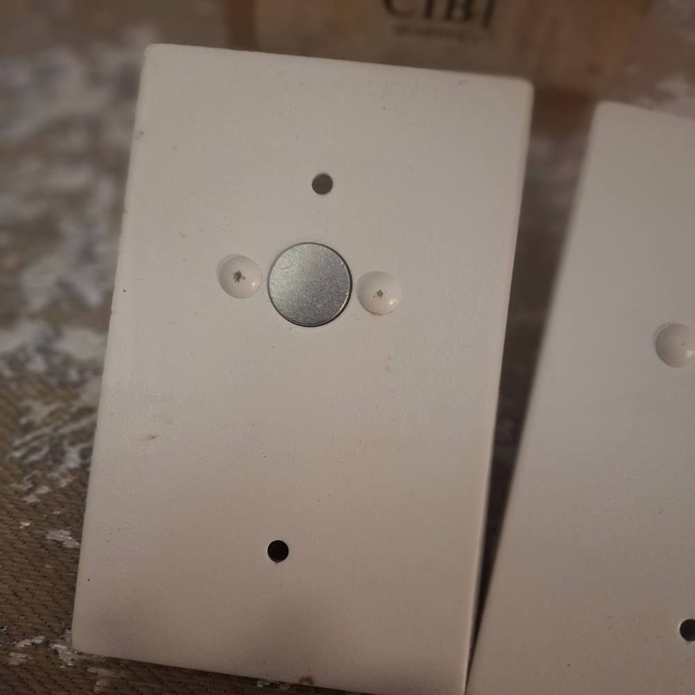 Quam Nichols CIB1 Intercom Call In Switch Push Button 2-Pack White