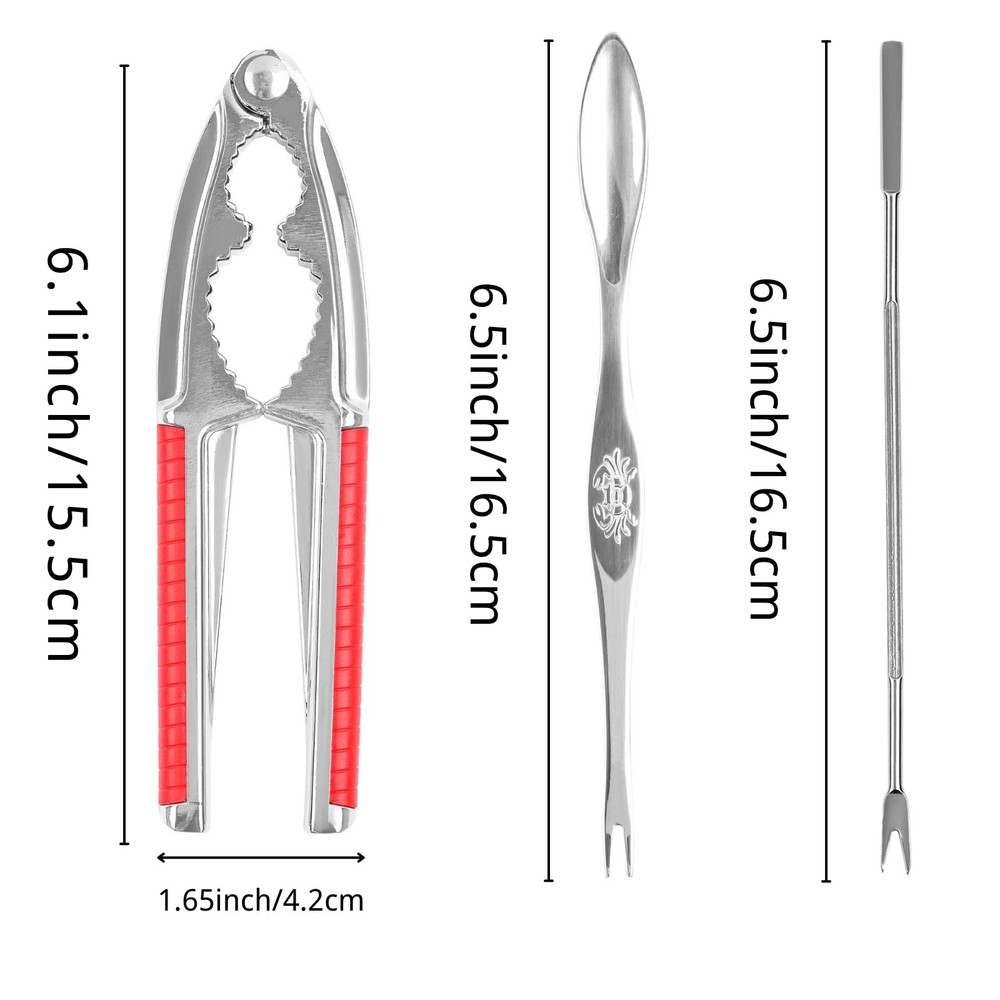 Nut Crackers Walnut Cracker Heavy Duty Shell 1Pcs Crackers, Red