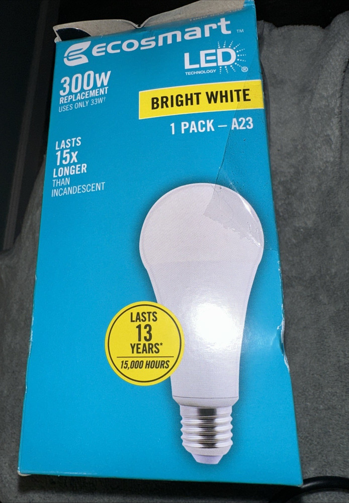 Ecosmart FG-04253 300W A23 Energy Star Dimmable LED Bulb Bright White (1-Pack)