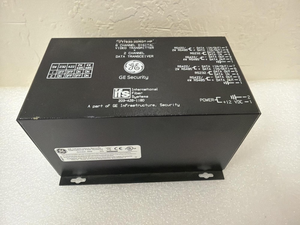 GE IFS VT7830-2DRDT-HP 8-CH DIGITAL VIDEO TRANSMITTER + 2-CH DATA TRANSCEIVER