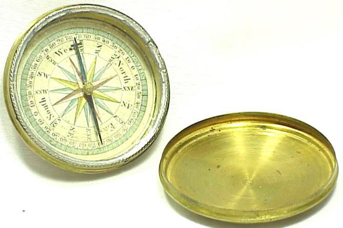 Antique 1700's NEGELEIN Brass COMPASS