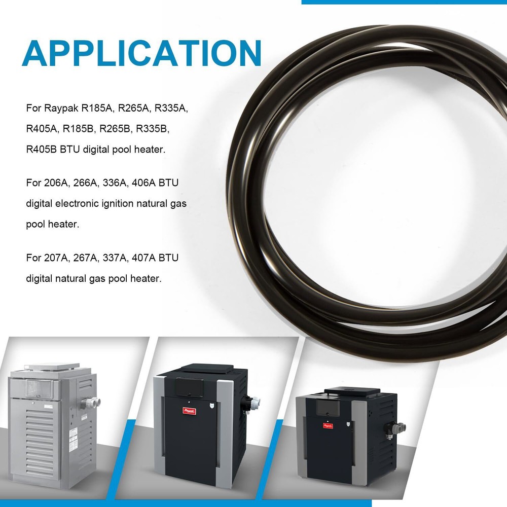 006713F O-Ring Gasket for Raypak Heater Heat Exchanger 185-405 206-406 207-407