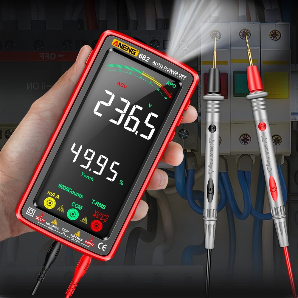 ANENG Multimeter Tester Color LCD TRMS Auto-Ranging 6000 Counts Multicolor