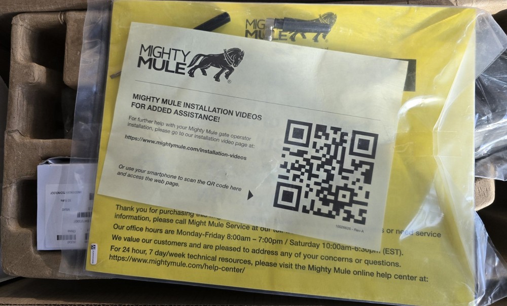 Mighty Mule MM371W Automatic Gate Opener Kit - Black