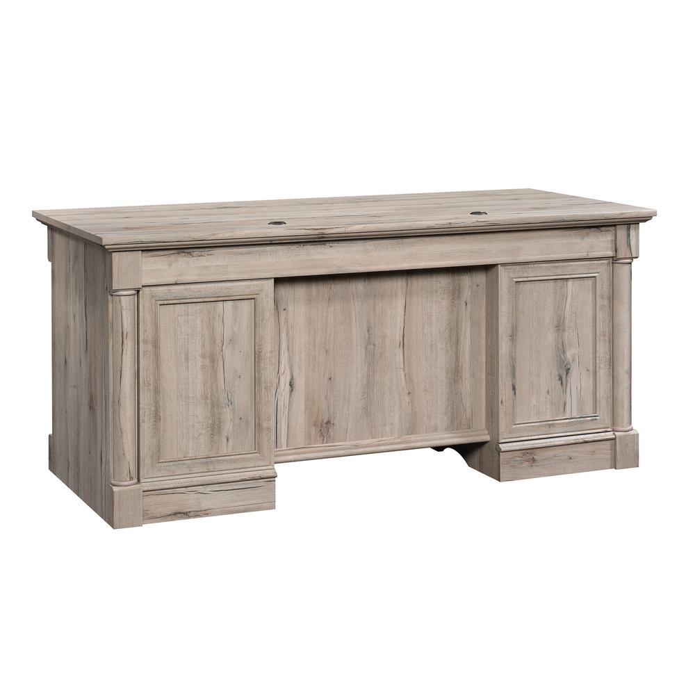 Palladia Executive Desk, Split Oak finish
