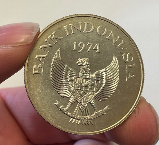 Indonesia - 1974 Large Silver 2000 Rupiah - Scarce