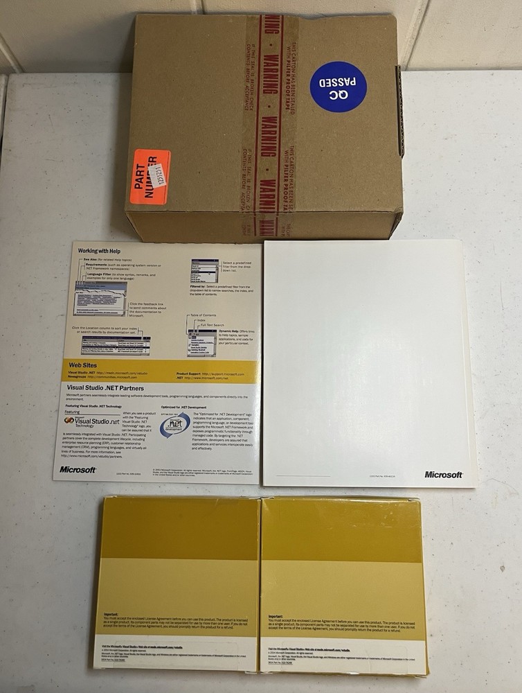 Microsoft Visual Studio .NET Professional 2003 FULL RETAIL SET + FACTORY SEALED