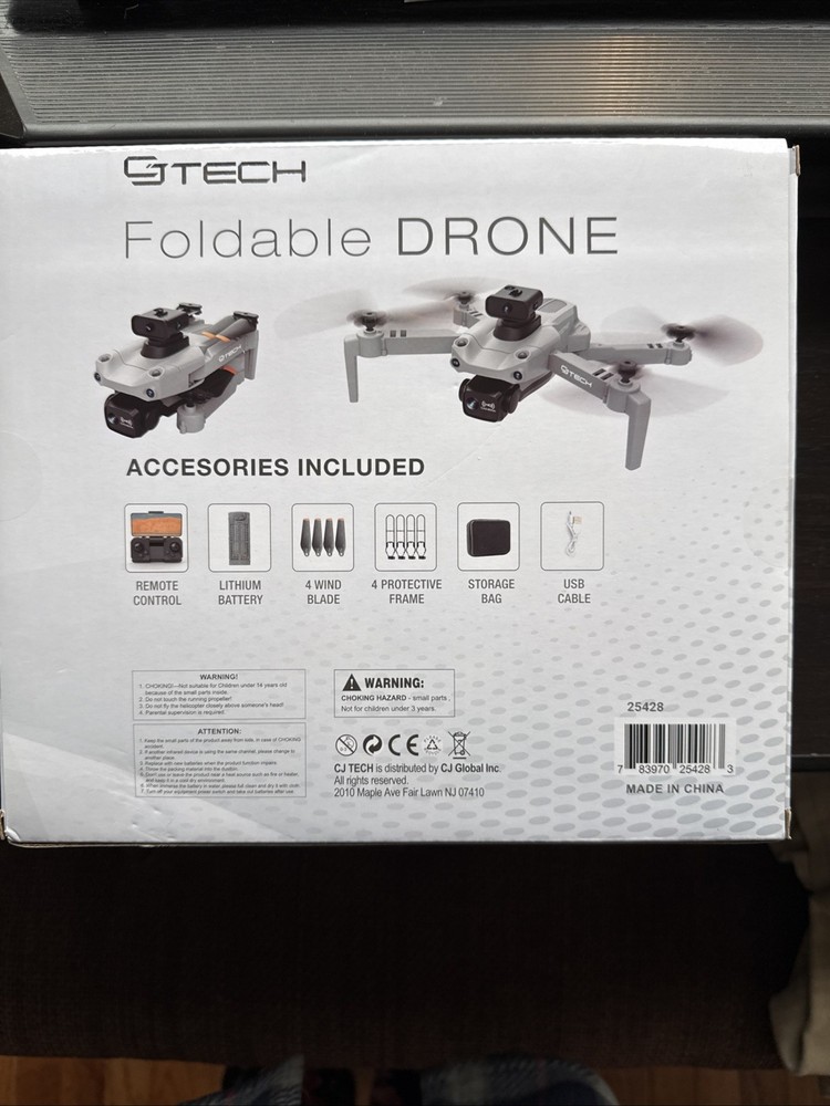 Gt Tech Foldable Drone, Never Opened, New