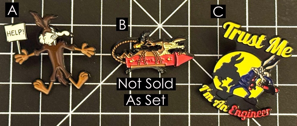 Looney Tunes: Wile E. Coyote Enamel Pins