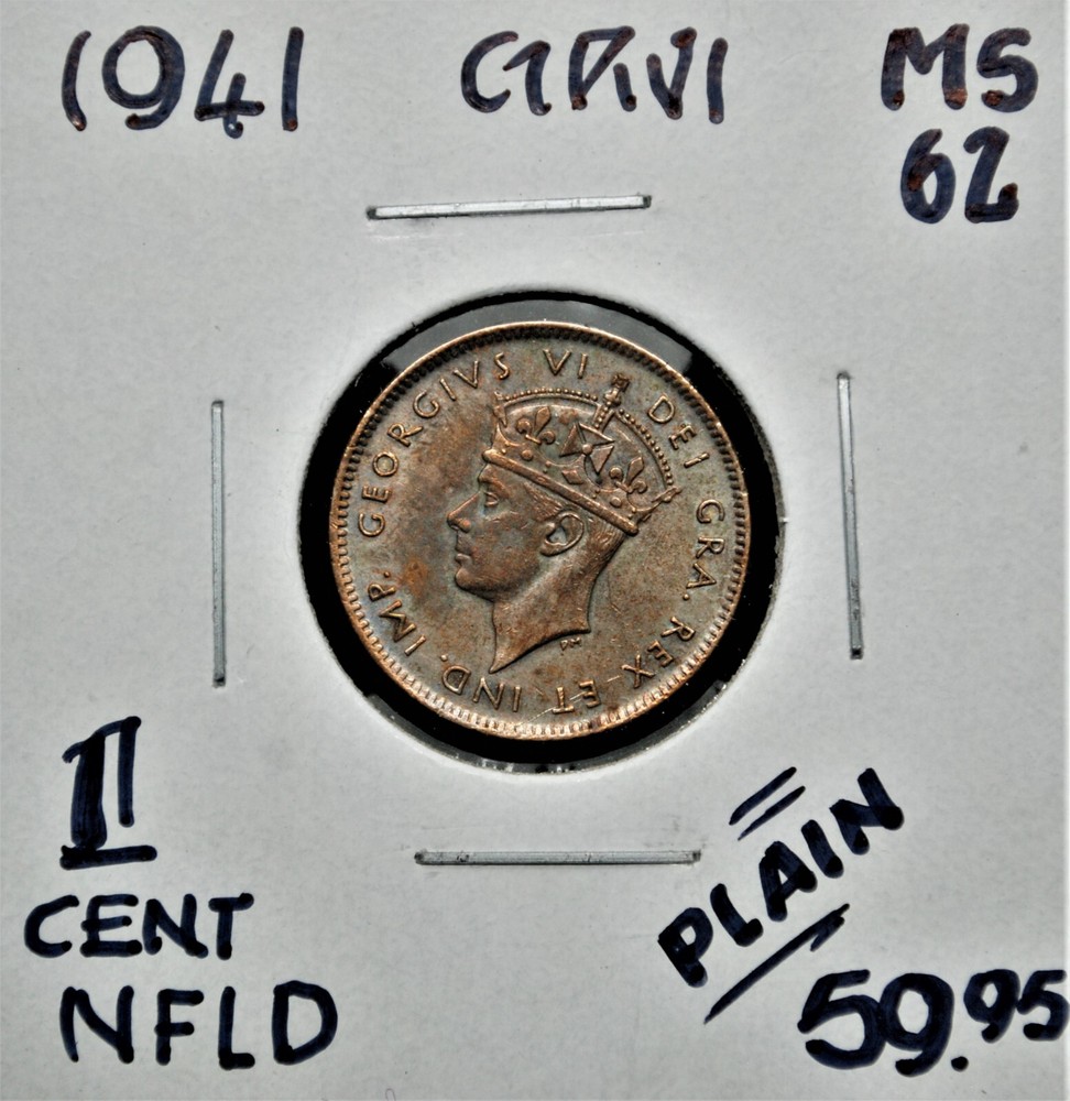 1941 Newfoundland One Cent