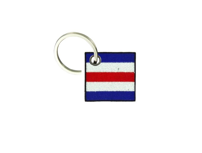 Embroidered keychain patch international nautical flag patch C CHARLIE