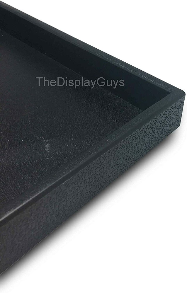 1" Standard Plastic Black Stackable Jewelry Display Tray Ring Earring