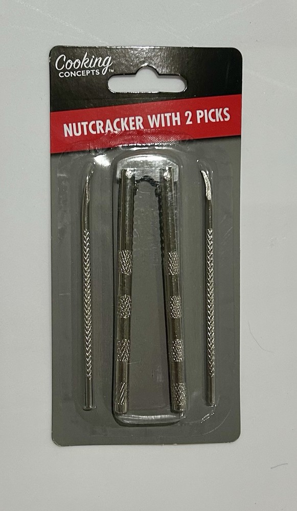 Nut Cracker Set With 2 Metal Picks Kitchen Crack Nuts Shells Seafood Crabs