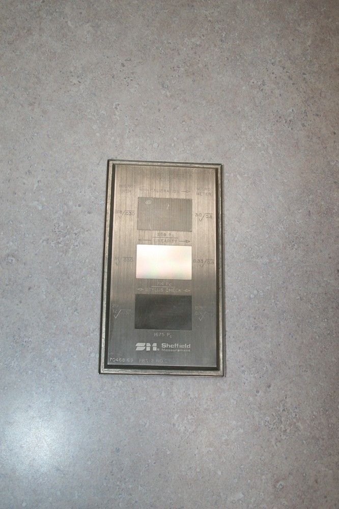 Sheffield Measurement Precision Reference Specimens for Profilometer