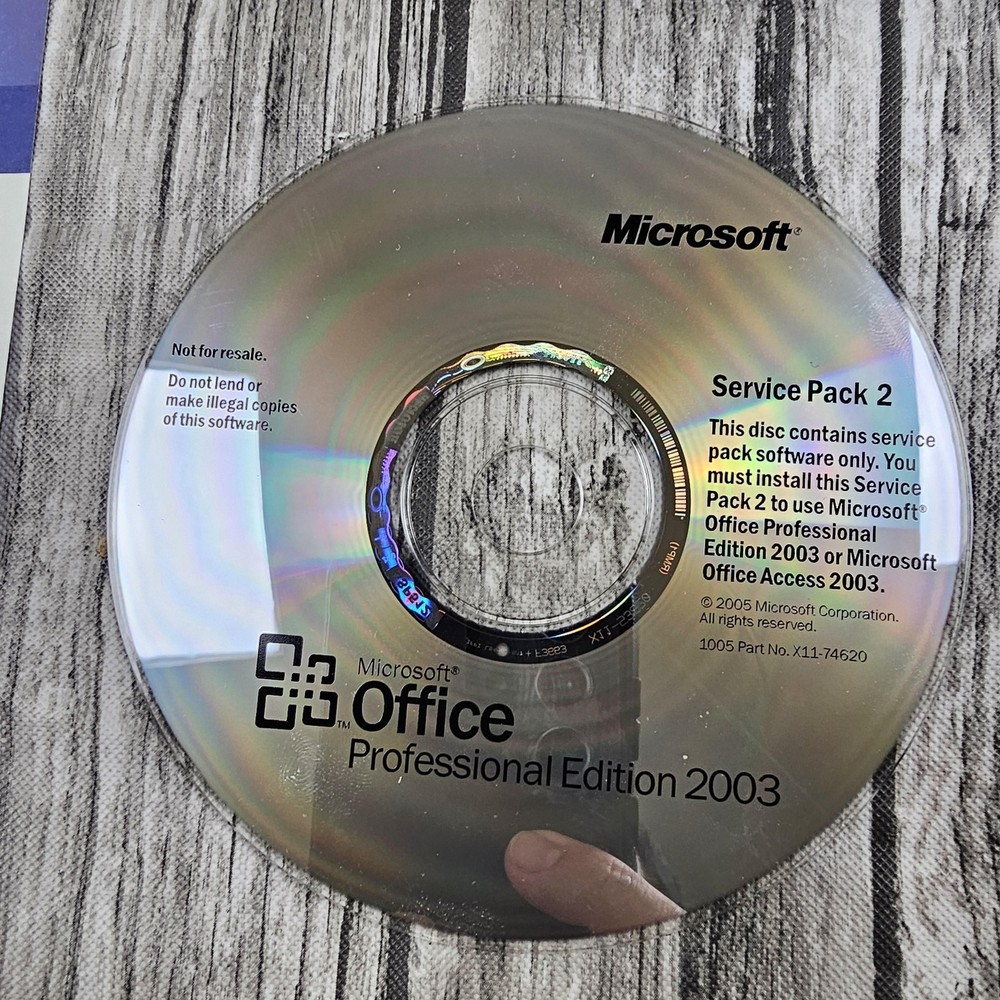 Vintage Microsoft Office Professional Edition 2003 Windows 8 CD