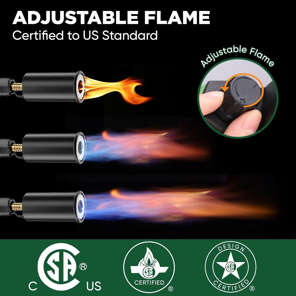 Powerful Propane Torch Head, Propane Torch Gun Campfire Starter, Charcoal Lighte