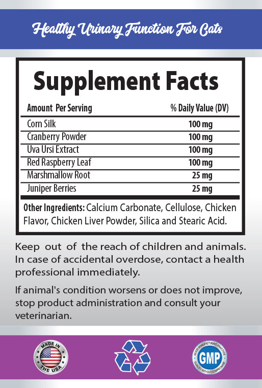 bladder support for cats - CAT URINARY TRACT SUPPORT 3B- cat urinary support