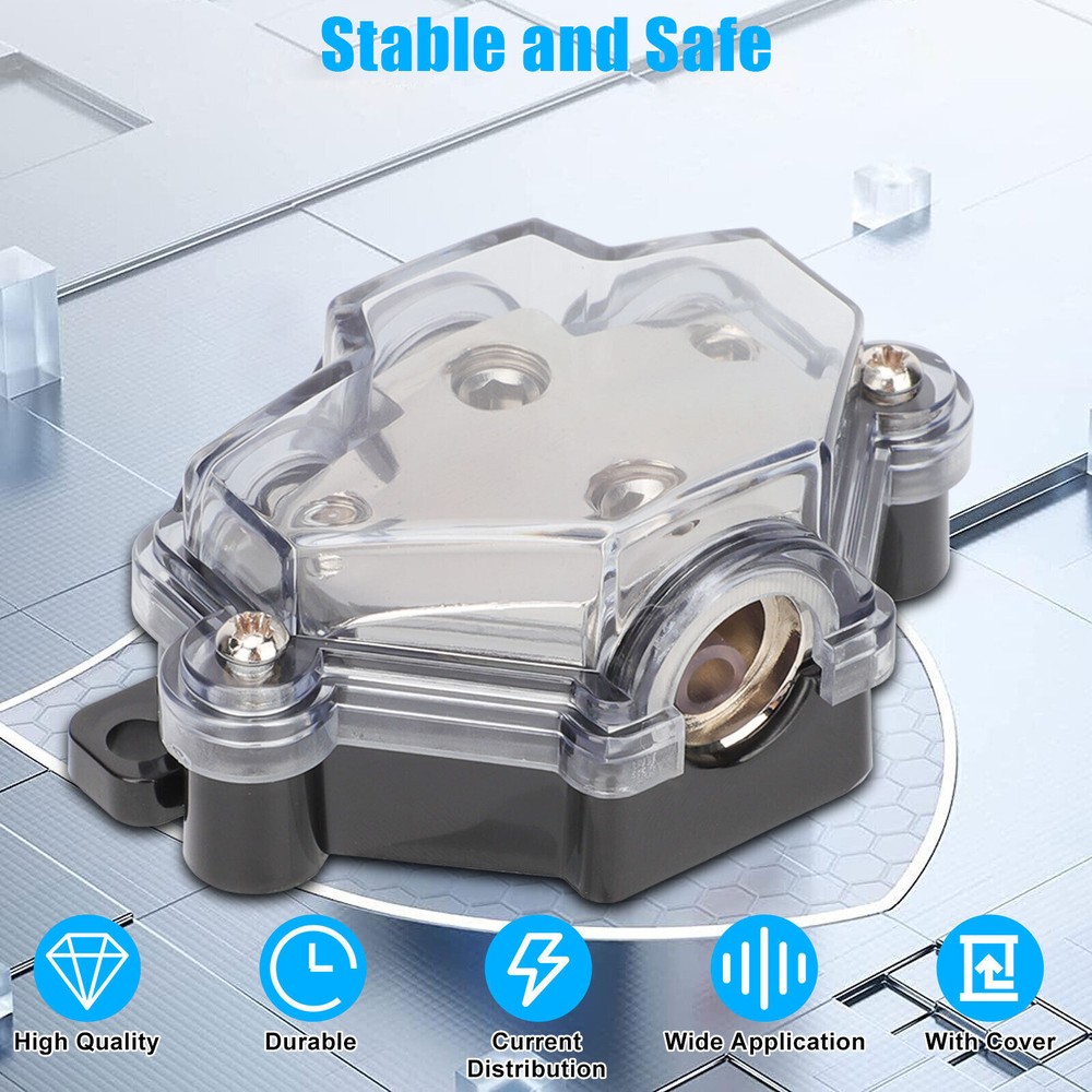 Black Silver Zinc Alloy Distribution Block Comprehensive Protection
