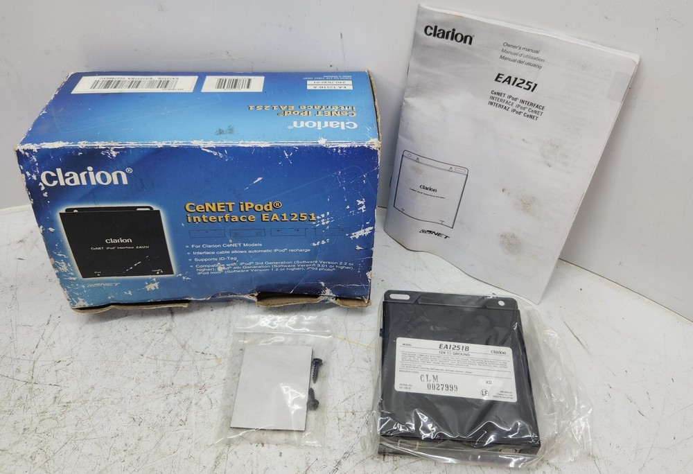 # EA-1251B-A NEW Clarion CeNET iPod Interface