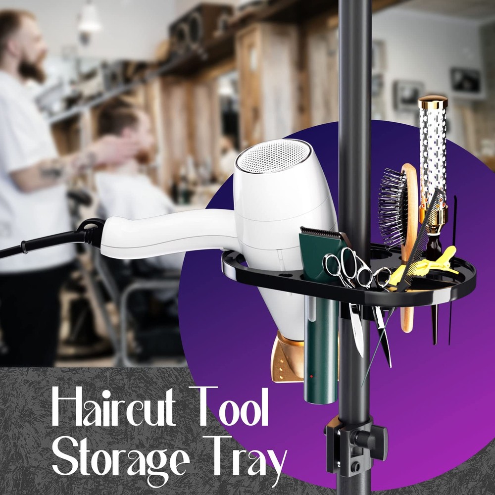 Head Stand Adjustable Height Wig Tripod Stand w/ Tool Tray Foldable