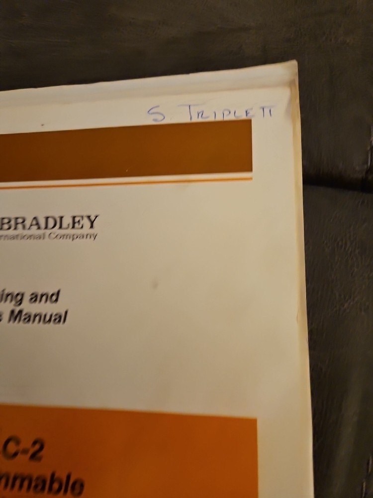 Allen Bradley Programming and Operations Manual, Mini-PLC Programmble Controller