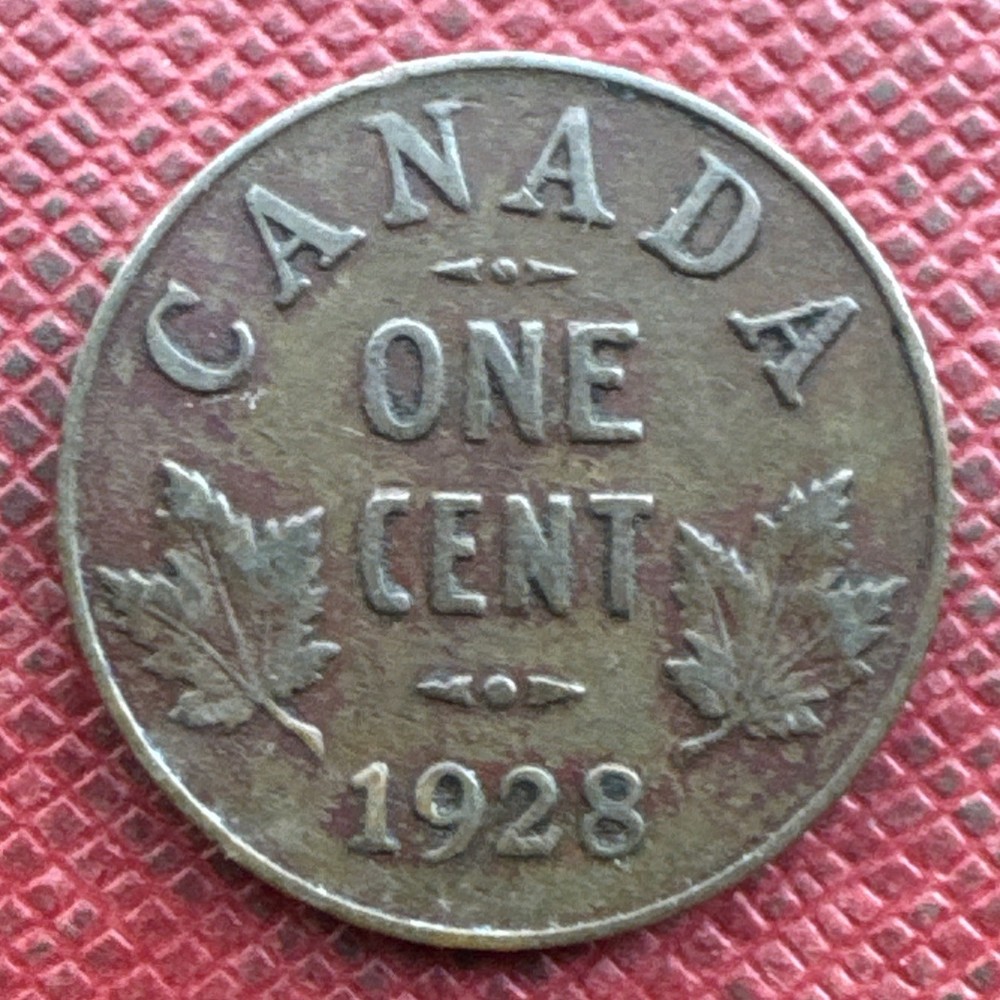 Canada 1928 Bronze 1 Cent. George V. KM# 28