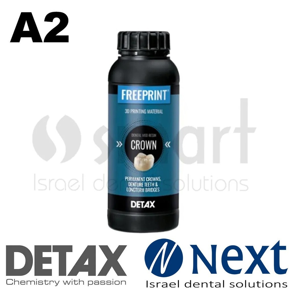 Detax Freeprint Crown 3D Printing  permanent teeth 0.5L Long term bridge A2