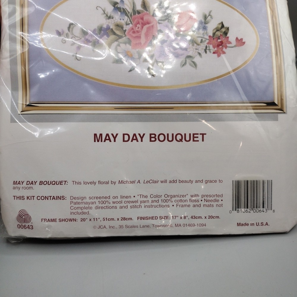 NEEDLE TREASURES STITCHERY KIT MAY DAY BOUQUET