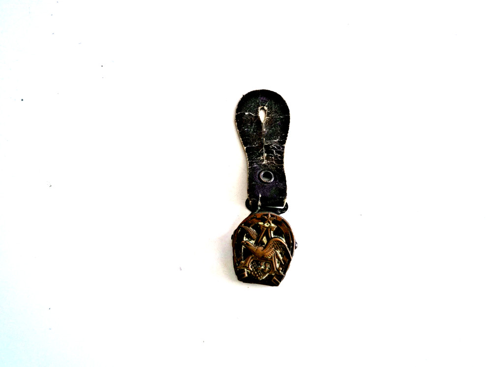 VTG Anheuser-Busch Hat Clip w/ A & Eagle Budweiser Logo - Brass Holder