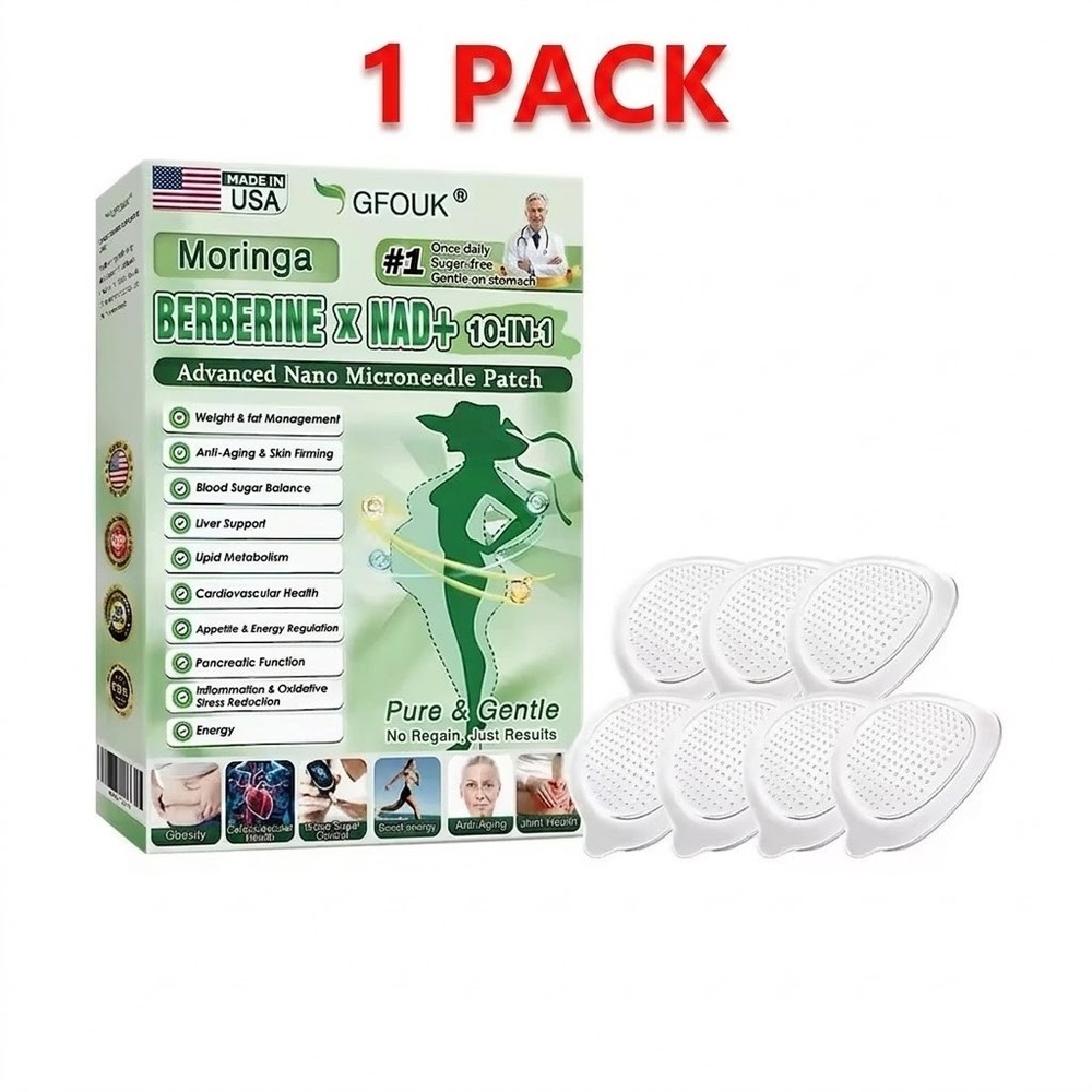 Moringa Berberine 10-in-1 Advanced Nano Microneedle Patch (7pcs/box)