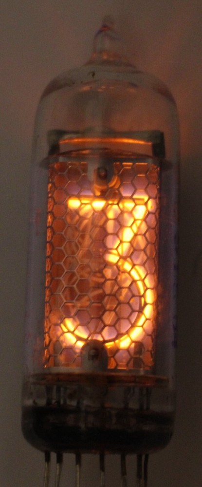 1x IN-14 ИН-14 Soviet Nixie Tubes for Clock / USED / Tested / 100% working / 1pc
