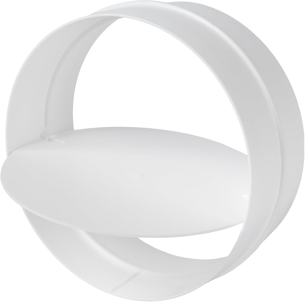 6'' Inch - Backdraft Dampers - Backflow Shutter - ABS Plastic - One-Way Airflow