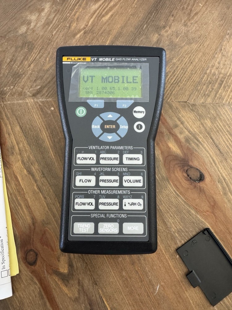 Fluke VT Mobile Gas Flow Analyzer NOS