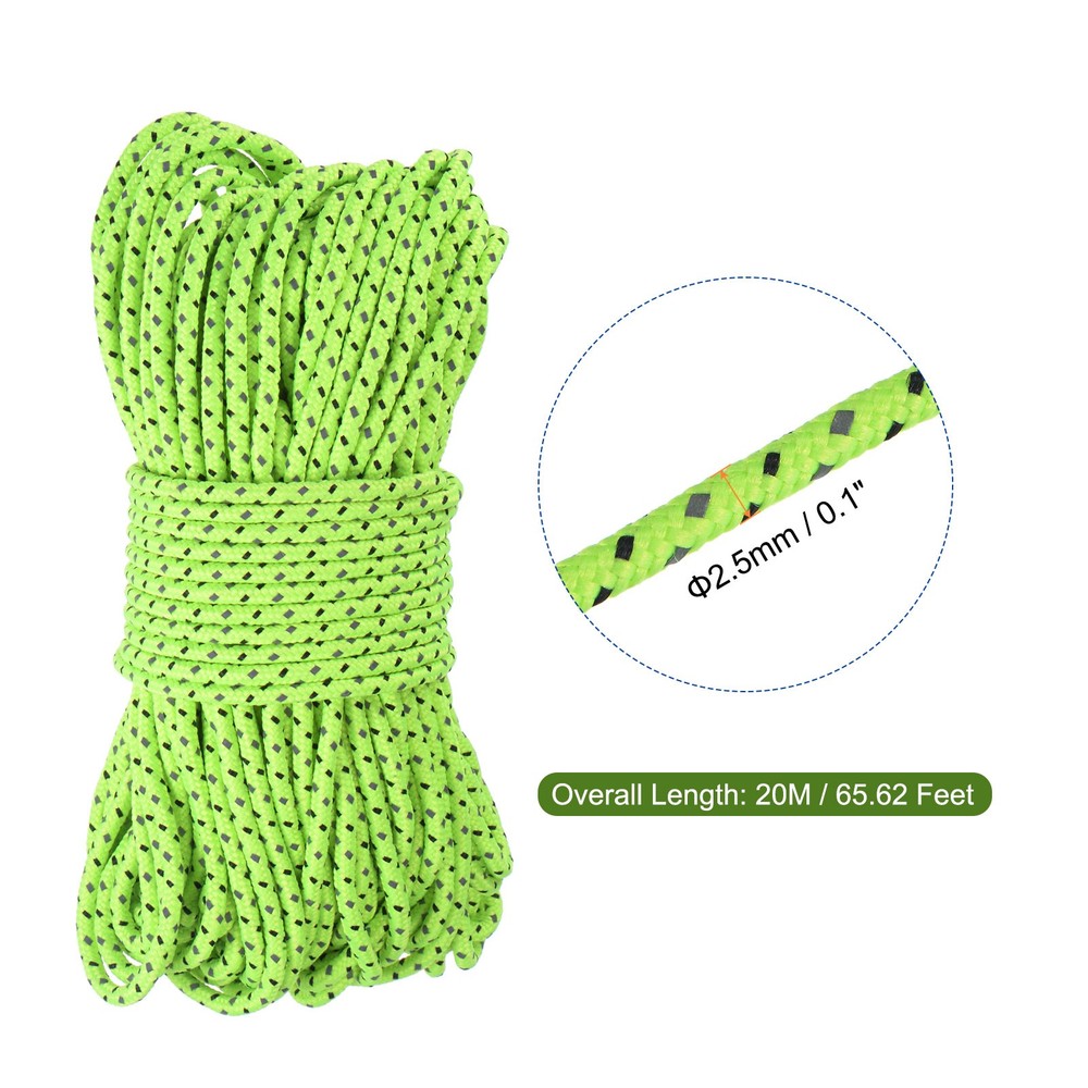 1Pcs 2.5mm 65.62ft Tent Rope CAMPING Polyester