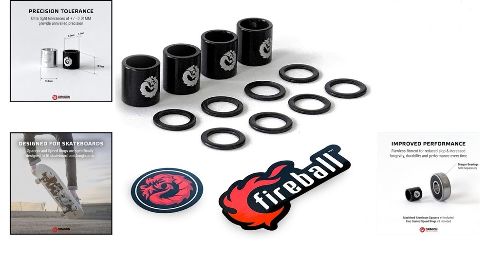 Skateboard Spacers and Washers
