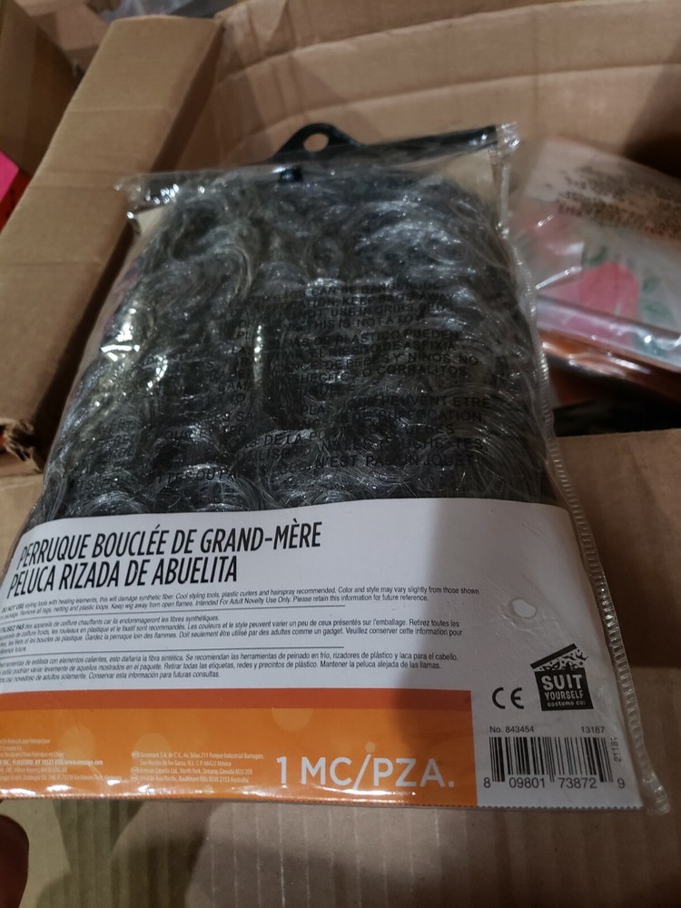 GRANNY CURLY WIG ACCESSORY AULT ----NEWW