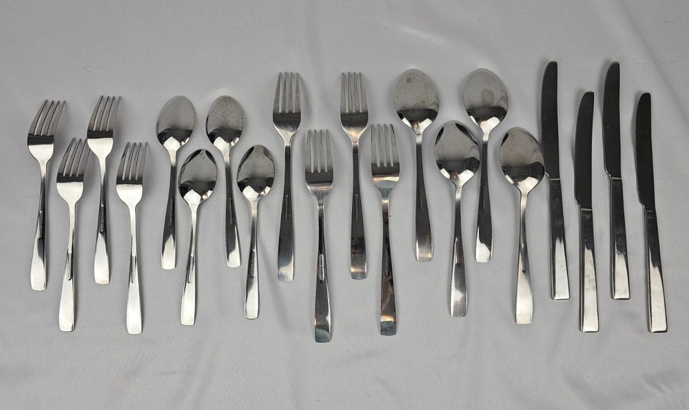 SERVICE FOR 4 Godinger CALHOUN Flatware Stainless Fork Knife Spoon