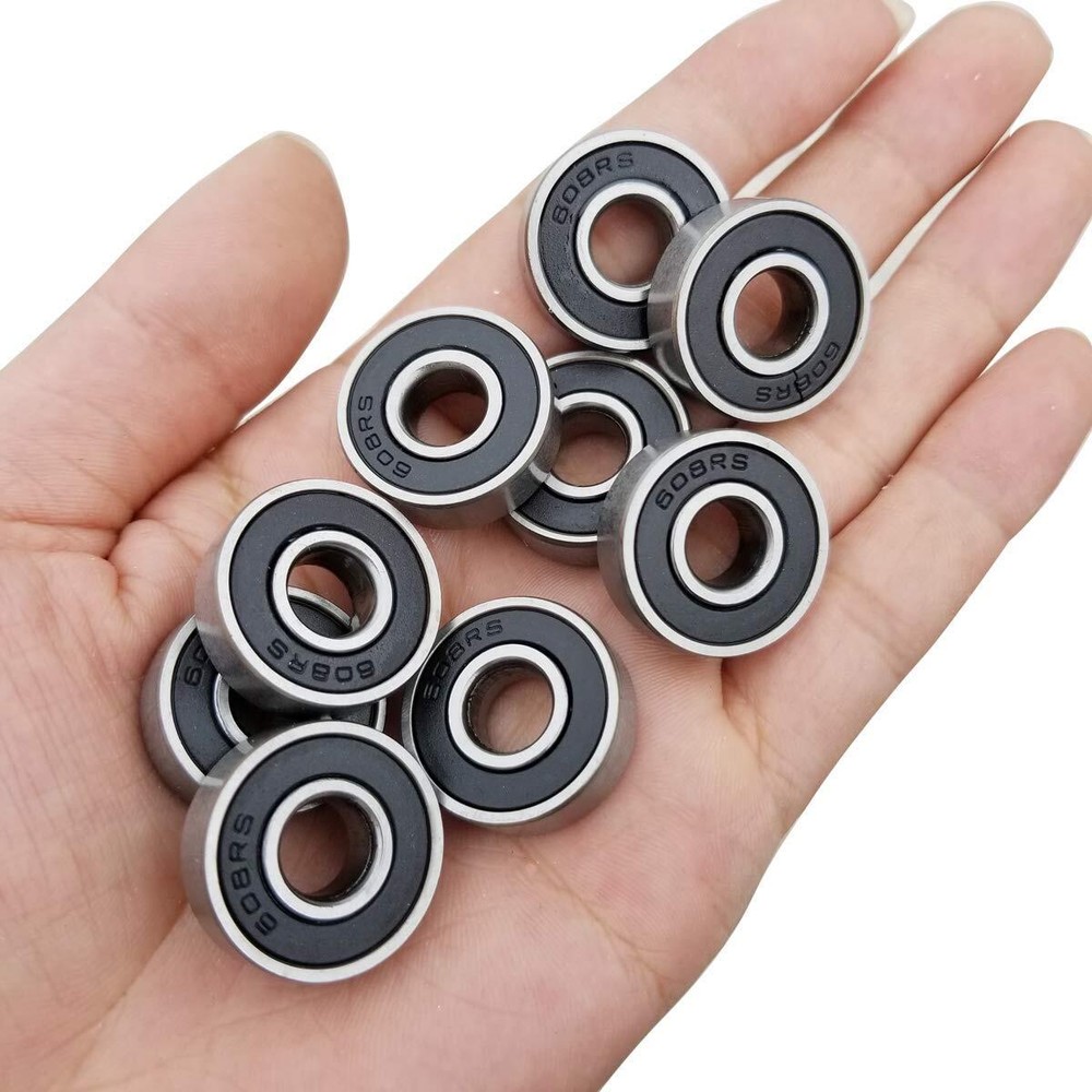 100 PCS 608-2RS Ball Bearing - Double Rubber Sealed Shielded Miniature Deep...