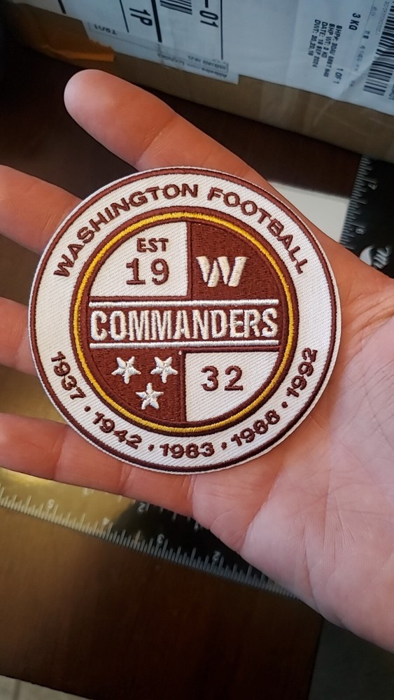 Washington Commanders Patch. Embroidered. Iron On Backing. 3"x3"