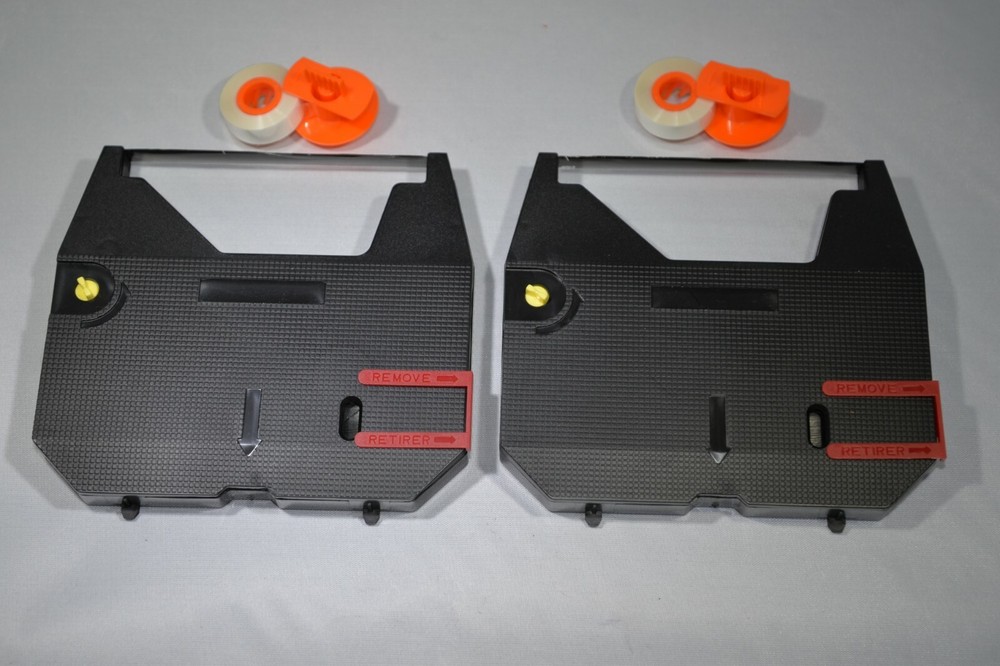 Brother AX10 Typewriter Supplies - Includes 2 Ribbons and 2 Correction Spools